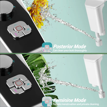 Black Easy-to-Install Bidet Attachment