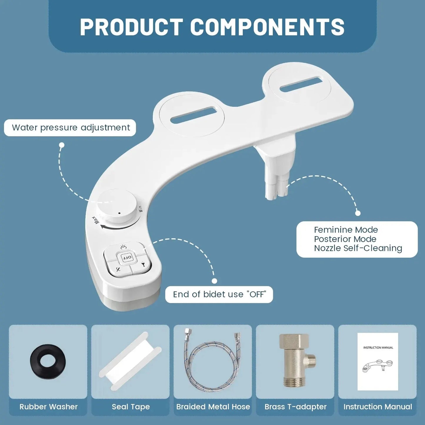 Easy-to-Install Bidet Attachment