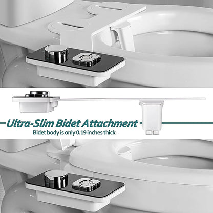 Black Easy-to-Install Bidet Attachment